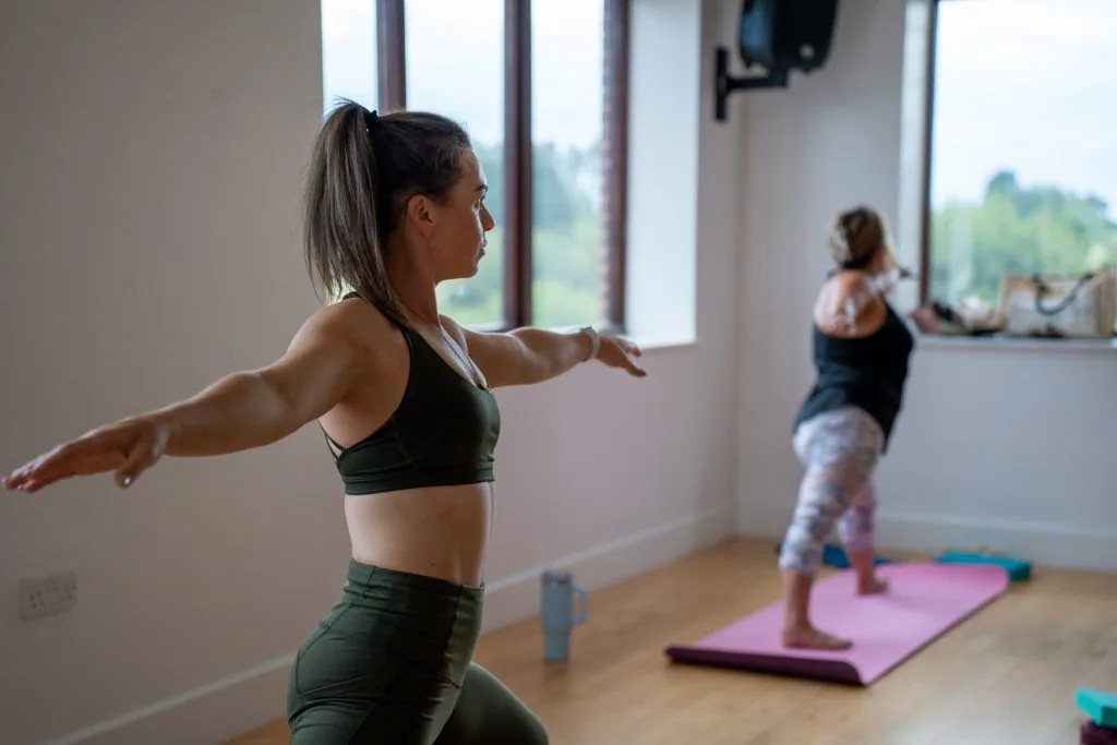 Woman doing a Pilates class at country club in dartford
