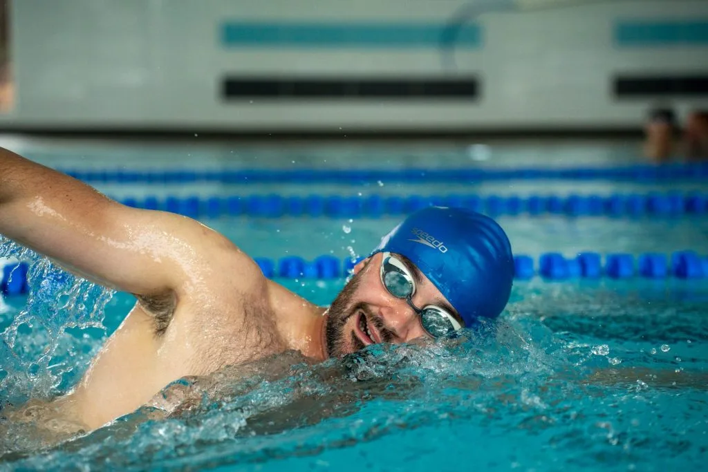 Man swimming in pool in dartford