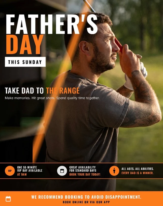 Don't forget to book your bay this Father's Day! Walk-in / Roll up bays will be available too. ⛳️🏆🍻